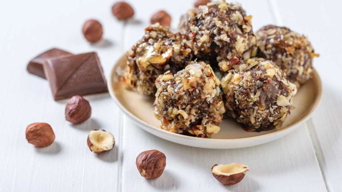 Zdrave Ferrero Rocher kroglice