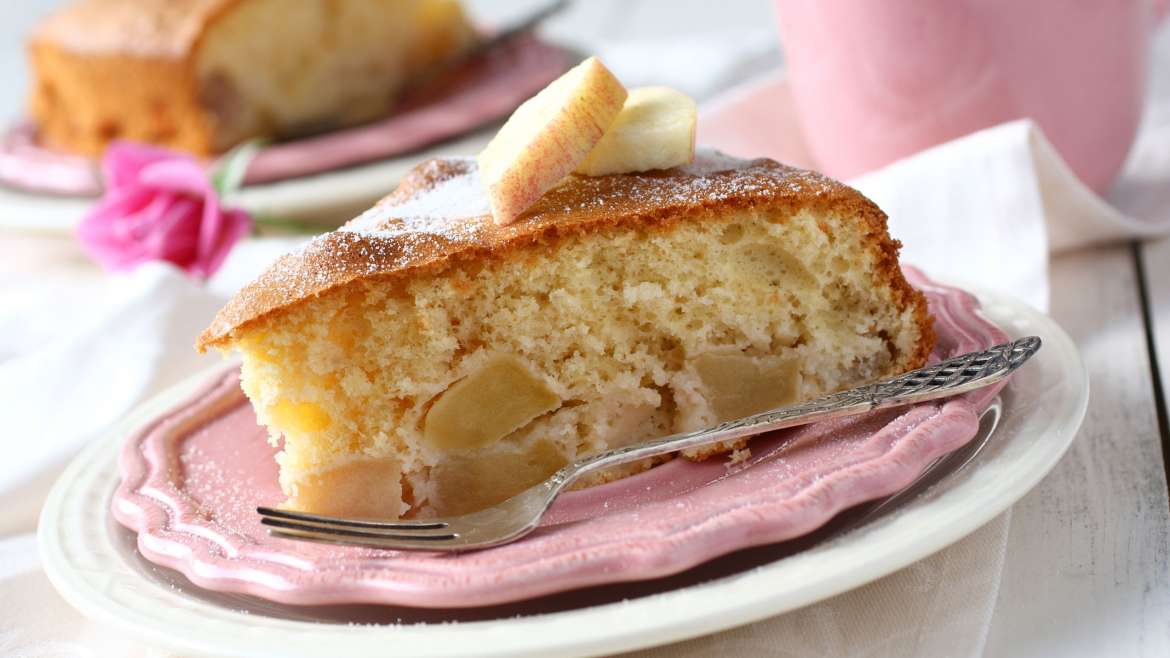 Enostavno jabolčno pecivo brez maščobe