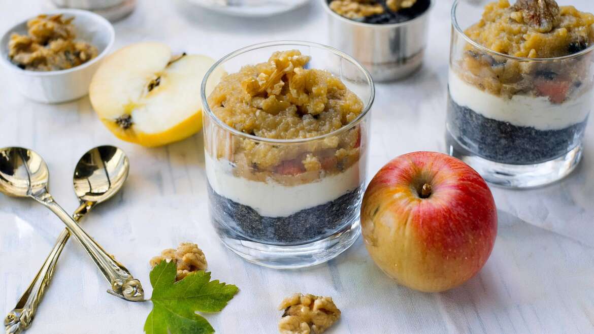 Zdrava gibanica v kozarčku