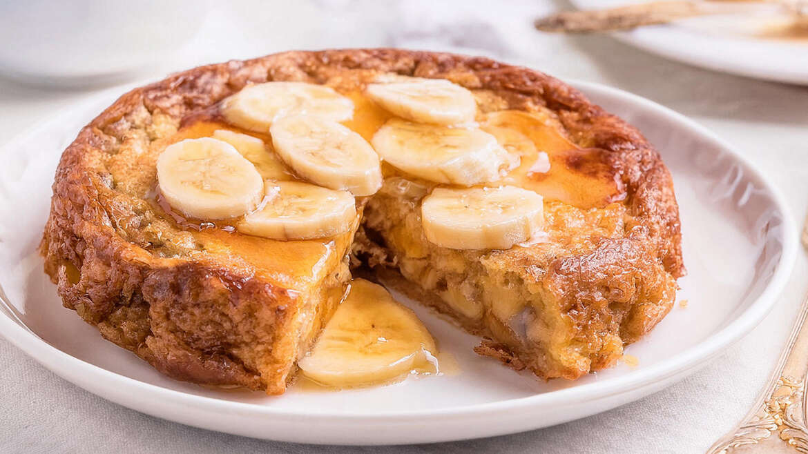 Enostavna bananina omleta iz pečice
