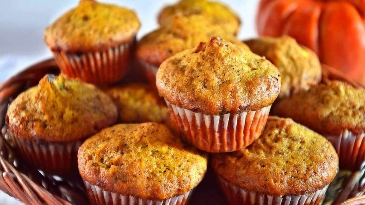 Bučni mafini z medom