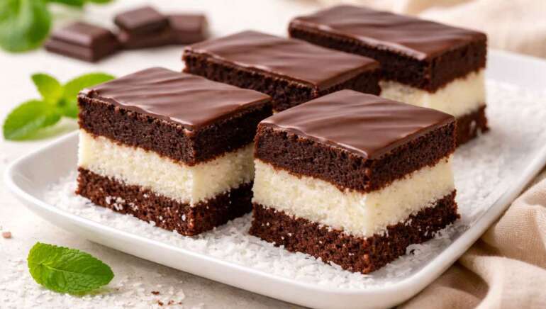 Čokoladne rezine s kokosovo kremo